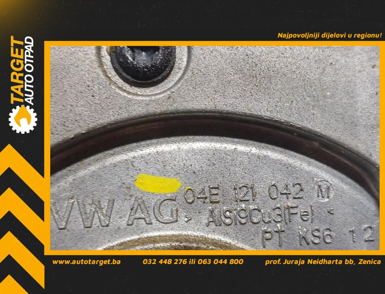 DIJELOVI PUMPA VODE VW GOLF 7 > 12-16 1.2 04E121121E 04E121042M