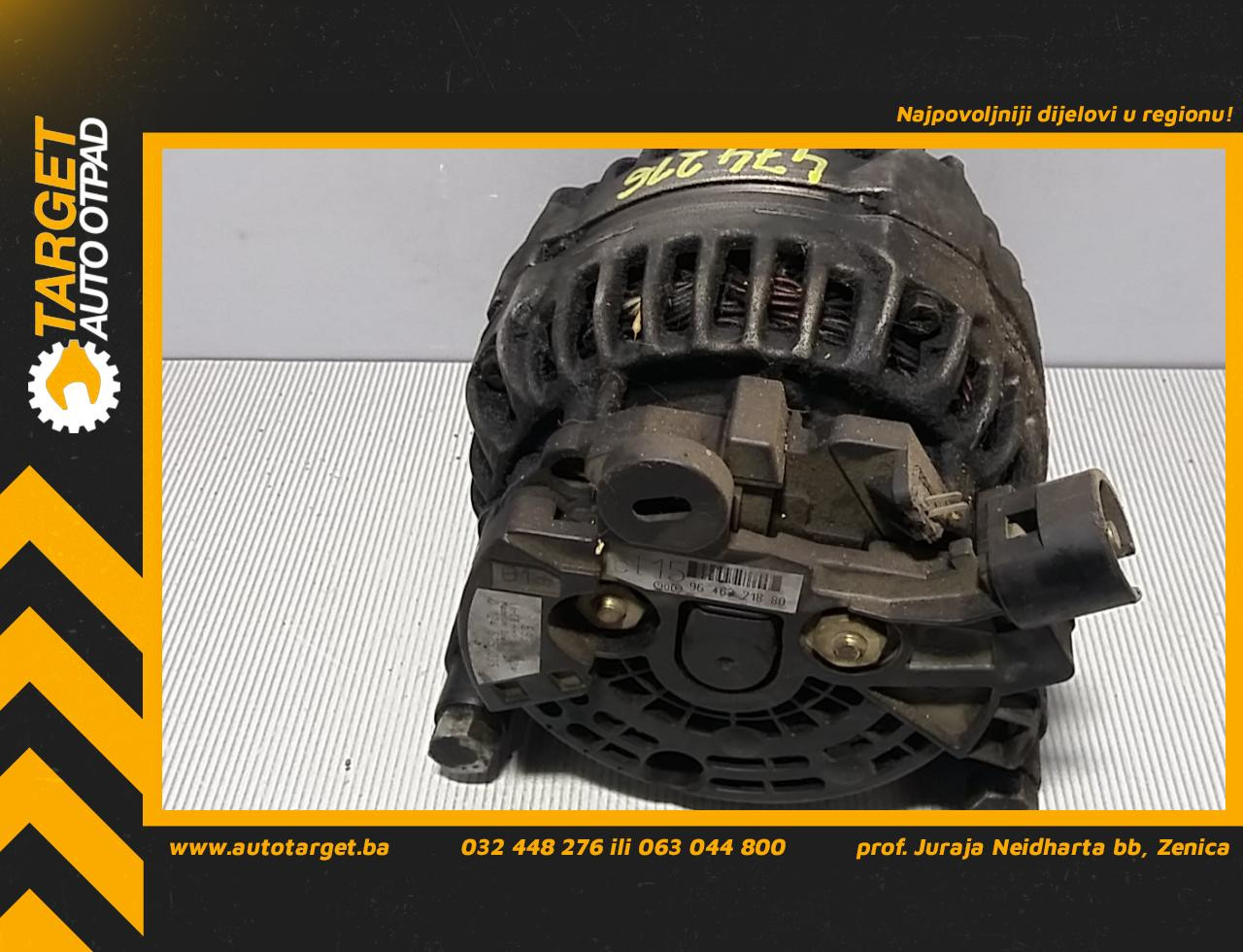 DIJELOVI ALTERNATOR CITROEN BERLINGO > 08-11 1.6 9646321880