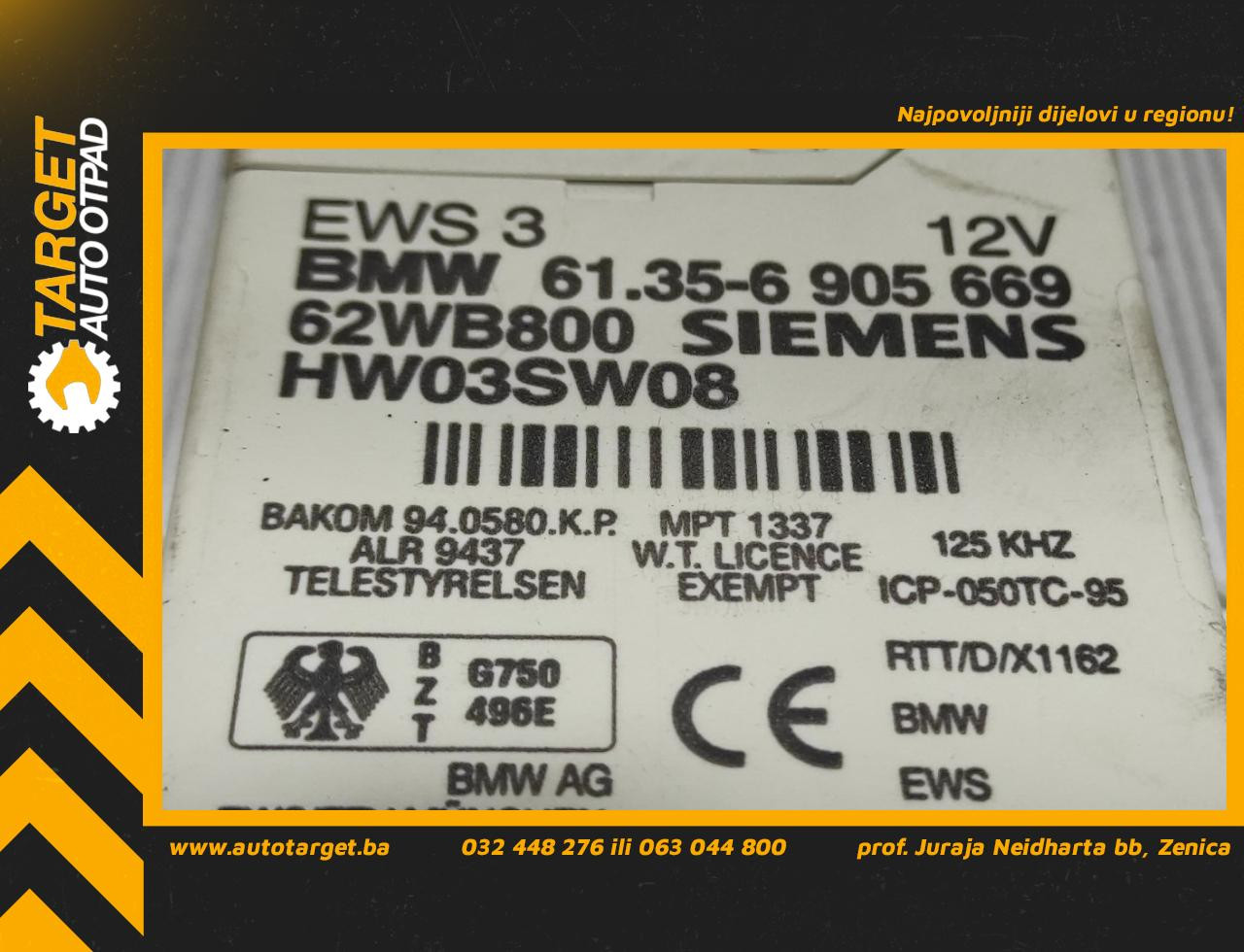 ELEKTRONIKA MODUL BMW SERIJA 3 (E46) COMPACT > 01-04 6905669