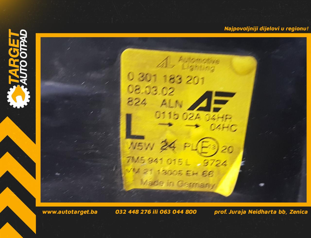 DIJELOVI FAR FORD GALAXY > 06-10 7M5941015L