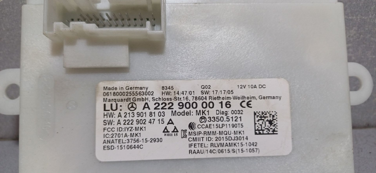ELEKTRONIKA MODUL MERCEDES E KLASA (W213/S213) > 16-23