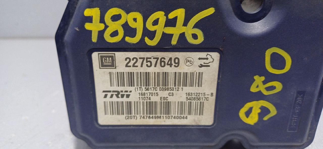 DIJELOVI ABS PUMPA OPEL INSIGNIA > 09-13 22757649