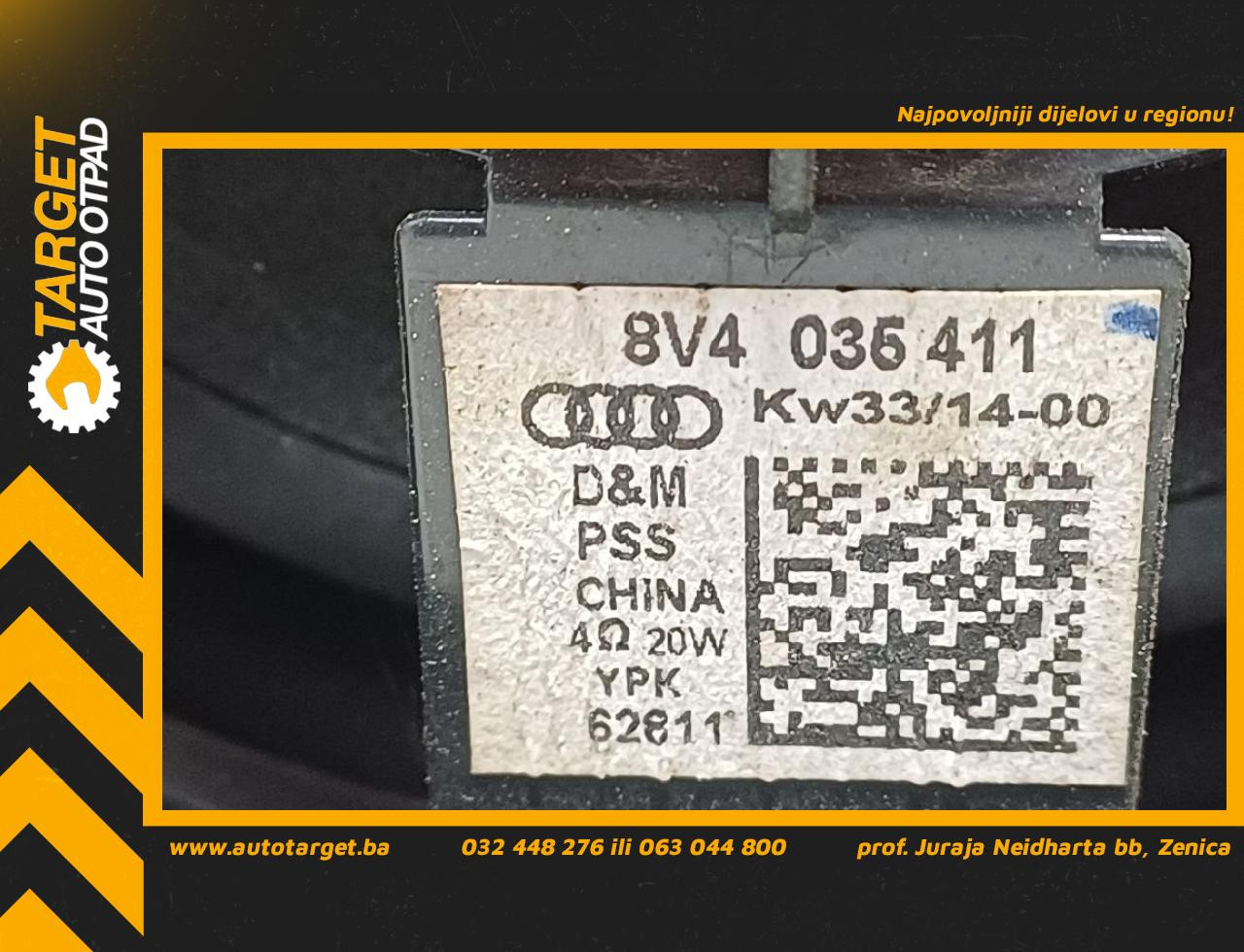 DIJELOVI ZVUCNIK AUDI A3 (8V1/8VA) > 12-16 1.6 8V4036411