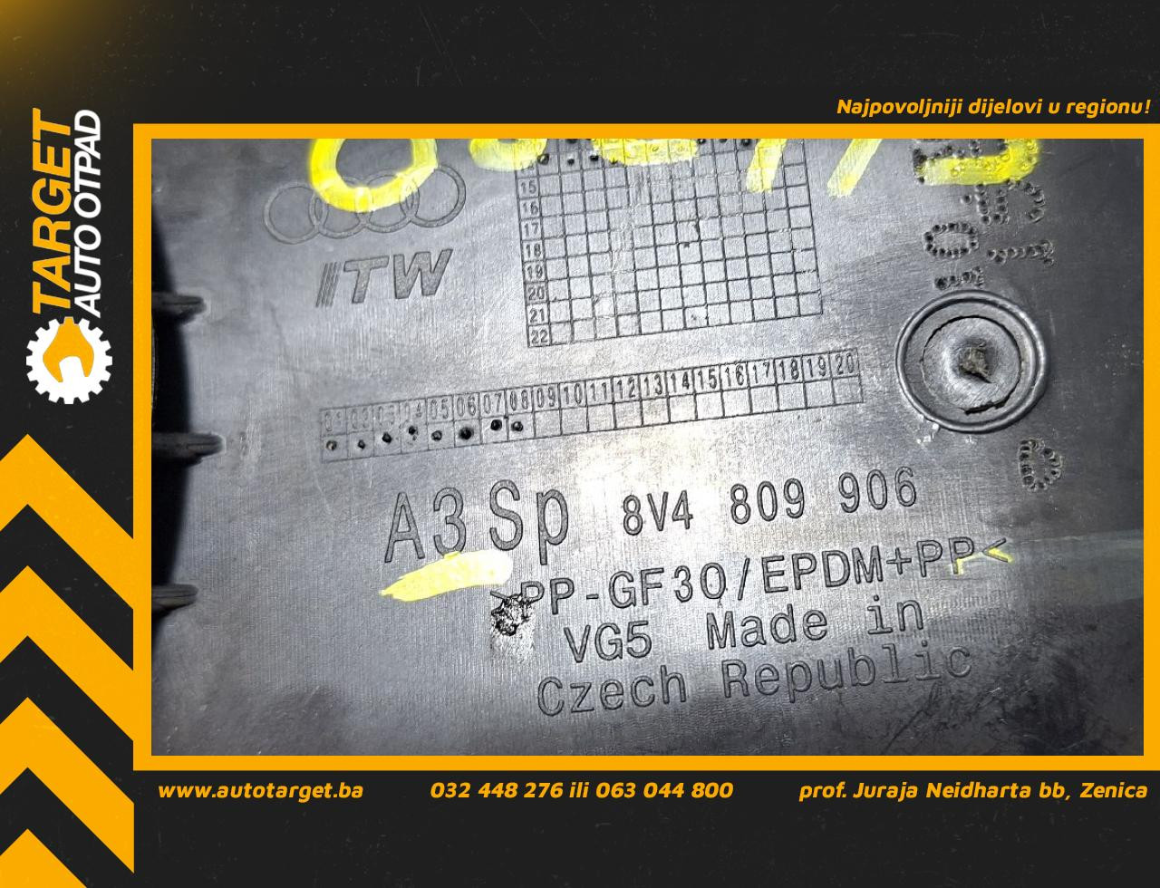 POKLOPAC REZERVOARA AUDI A3 (8V1/8VA) > 12-16 8V4809906D