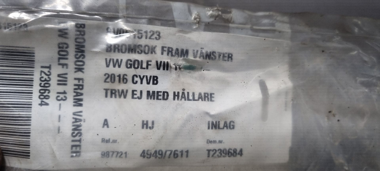 KOCIONA KLJESTA VW GOLF 7 > 12-16 8V0615123
