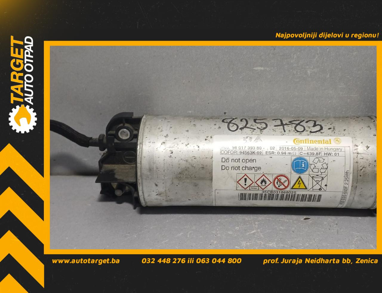 KONDENZATOR START-STOP PALJENJA PEUGEOT 308 > 13-17 9801739380