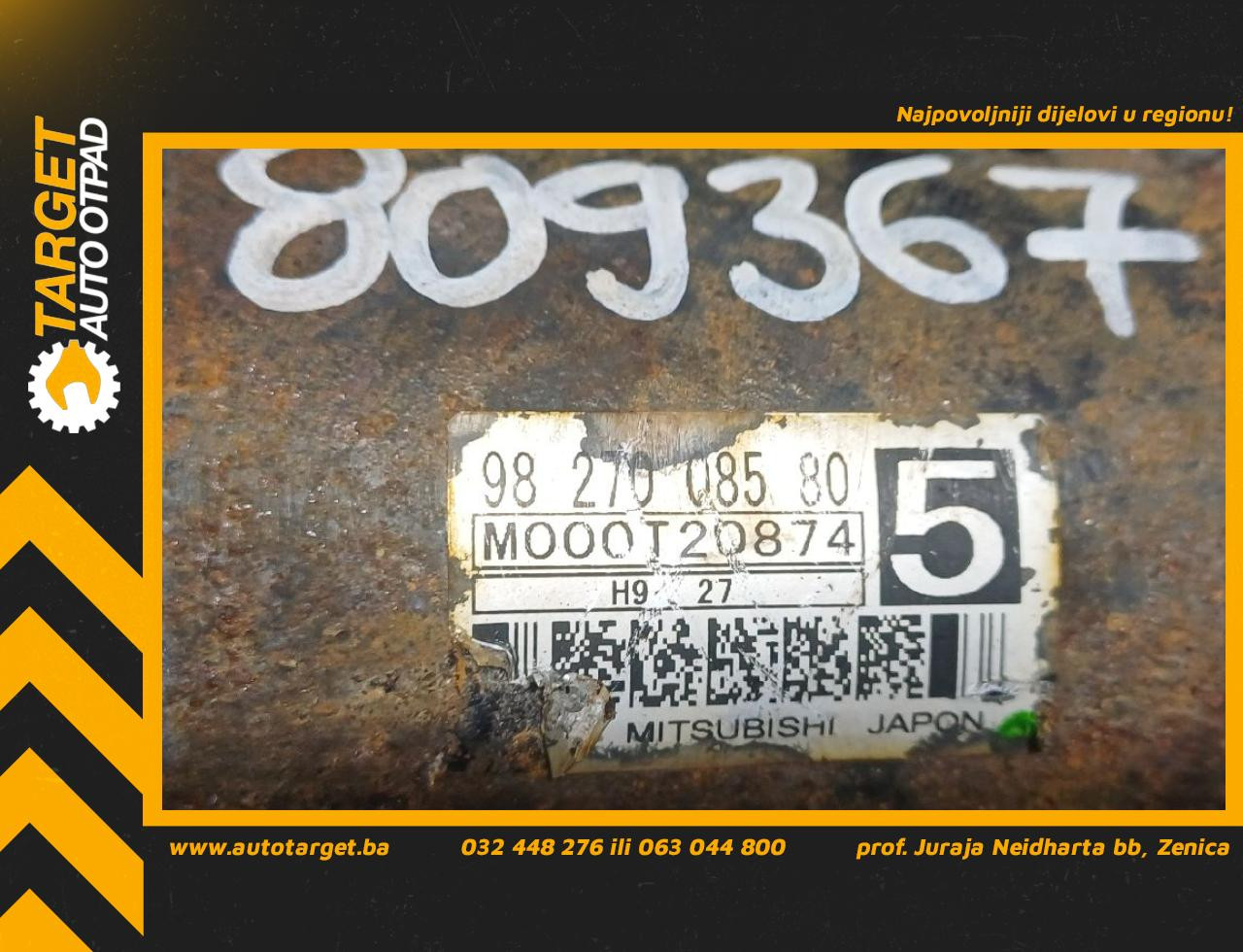 DIJELOVI ALNASER PEUGEOT EXPERT/TRAVELLER > 16- 2.0 9827008580