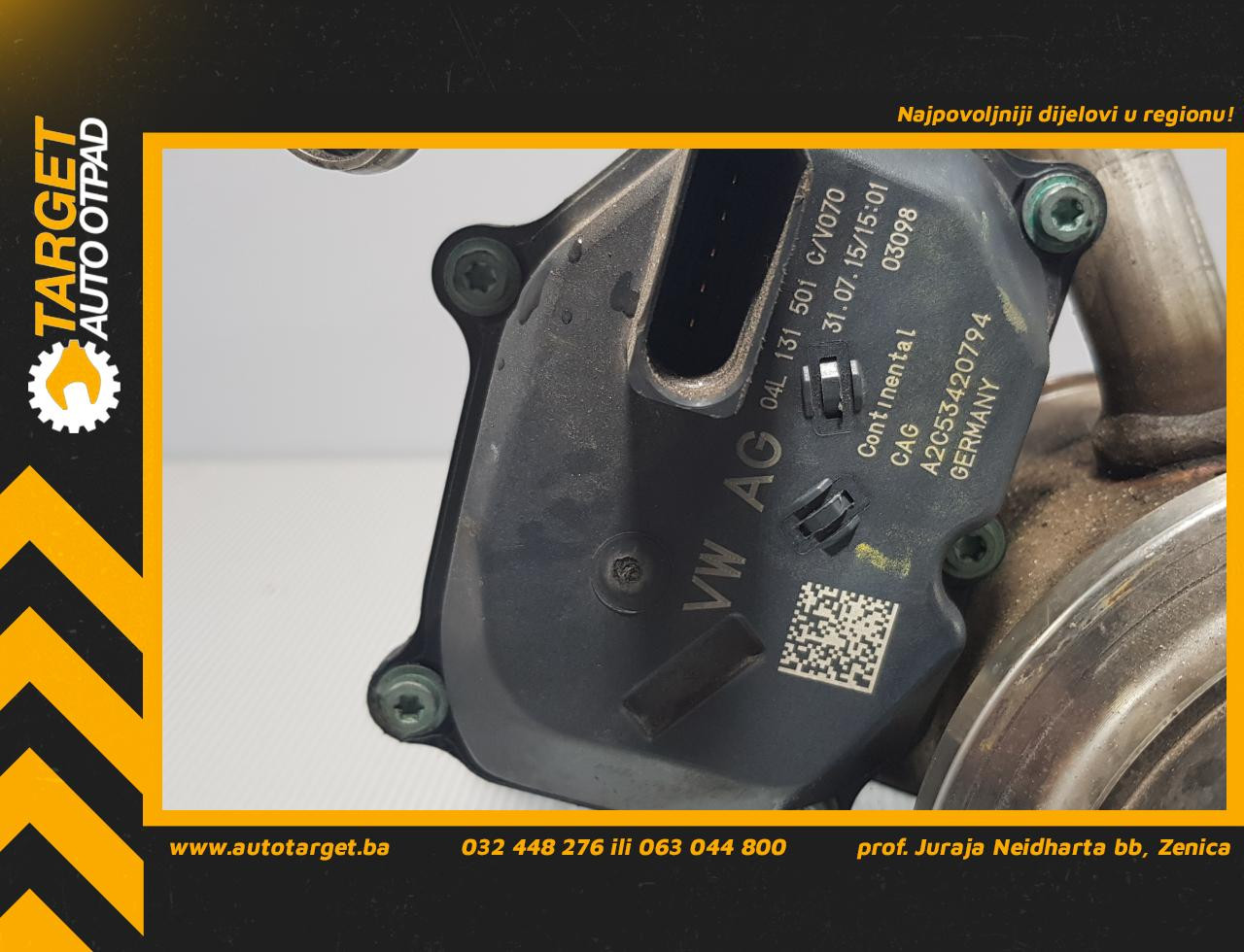 DIJELOVI EGR VW GOLF 7 > 12-16 1.6