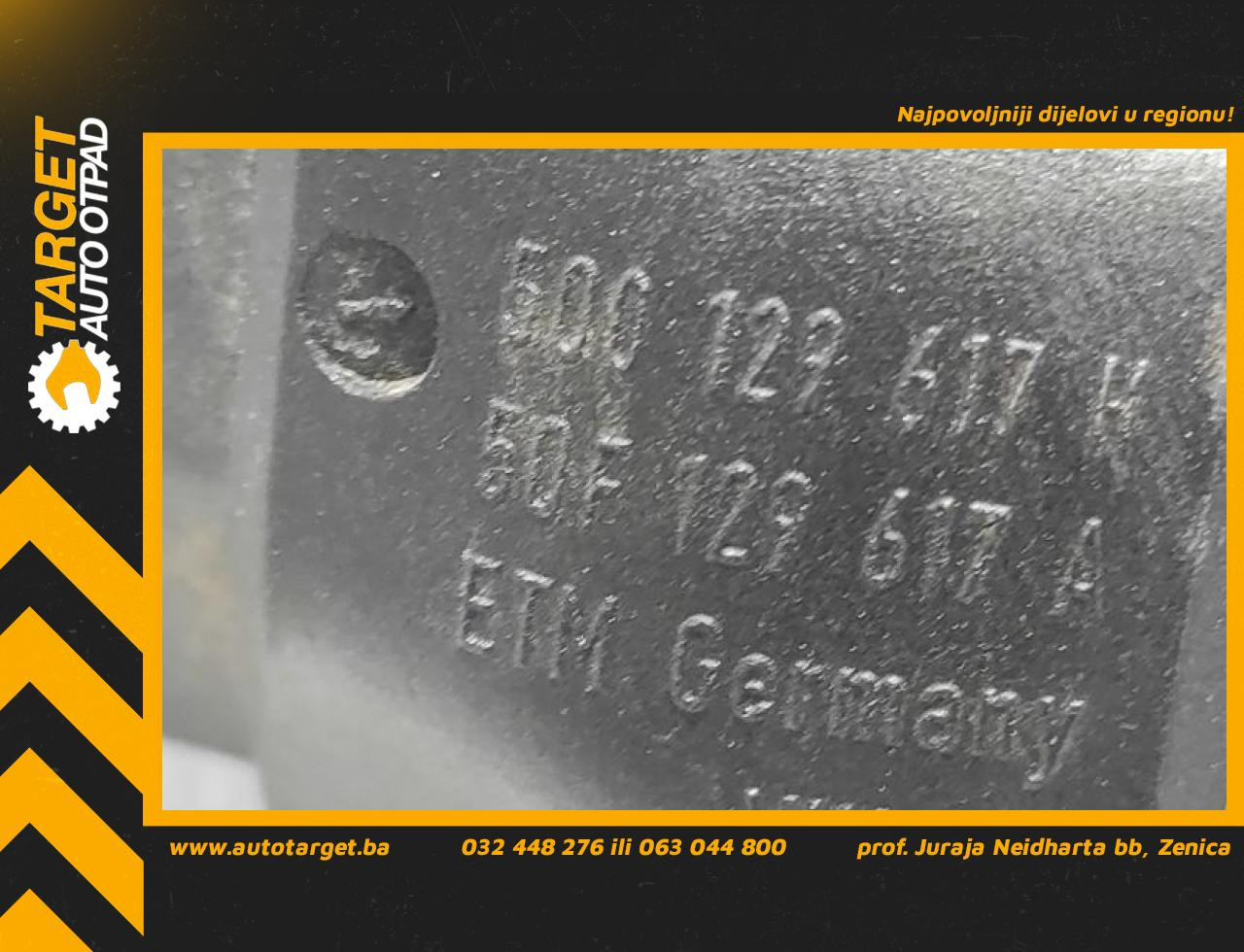 DIJELOVI CRIJEVO VW PASSAT B8 > 14-19 5Q0129617H