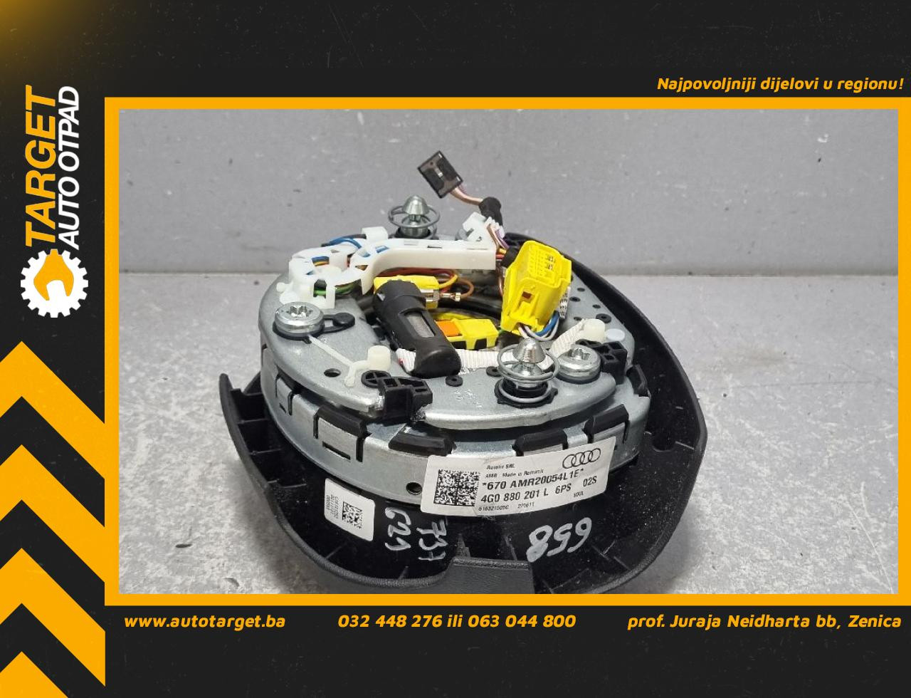 DIJELOVI AIRBAG VOLANA AUDI A6 4G > 11-14 2.0 4G0880201L