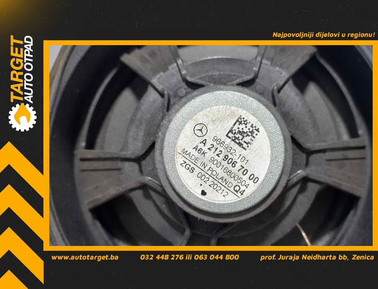 DIJELOVI ZVUCNIK MERCEDES CLS (C218) > 11-14 3.0 A2129067000