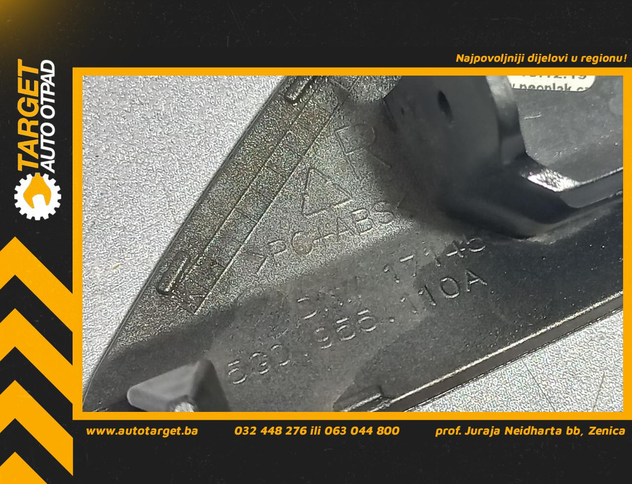 DIJELOVI PLASTIKA BRANIKA VW GOLF 7 > 12-16 5G0955110A