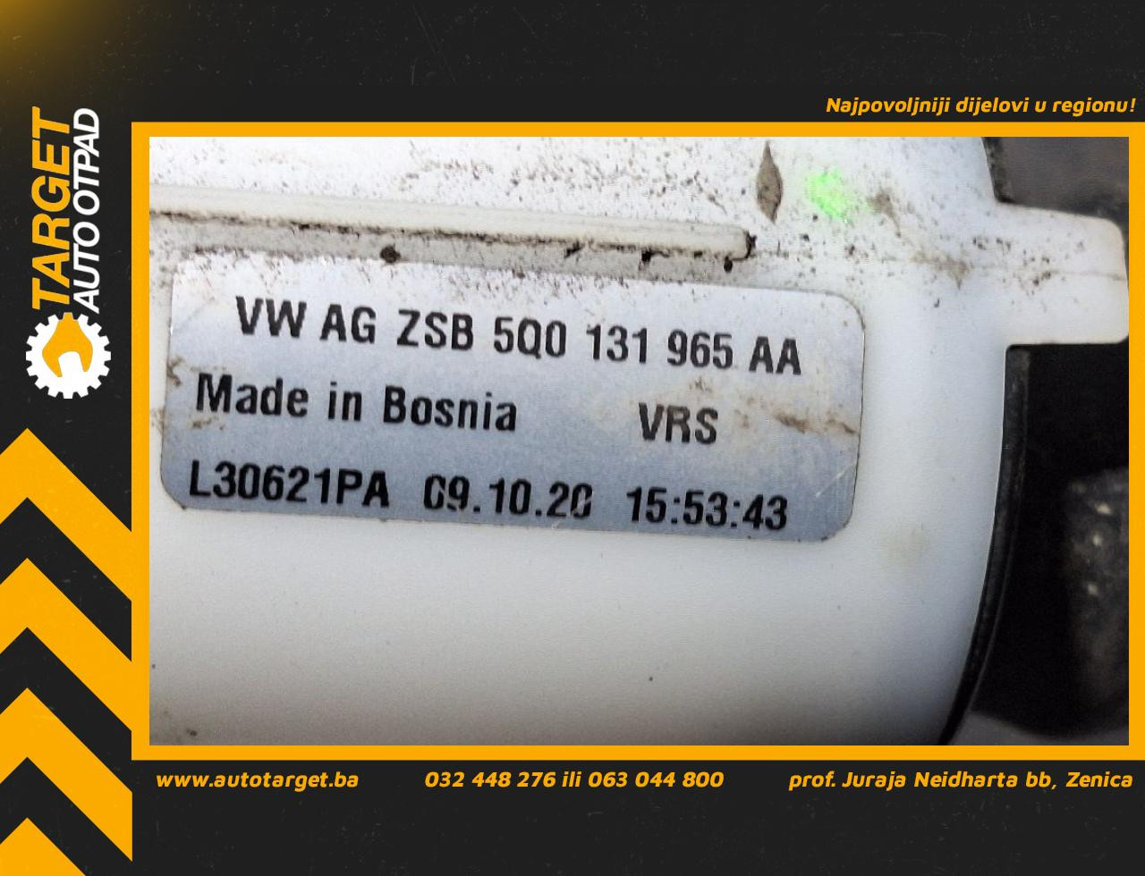 DIJELOVI CRIJEVO VW GOLF 8 > 19- 2.0 5Q0131965AA