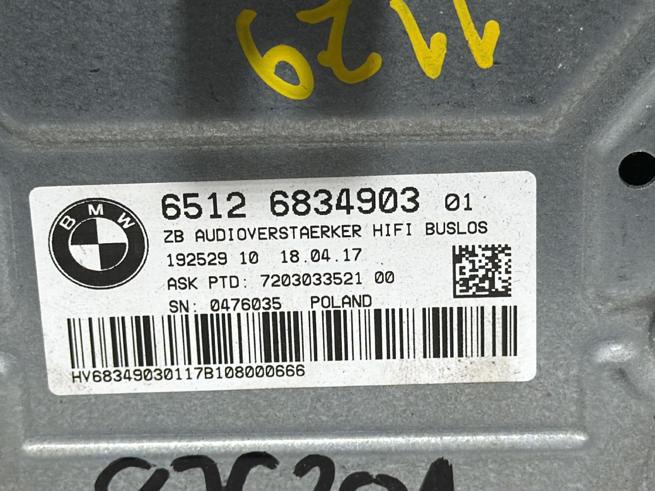 DIJELOVI POJACALO BMW SERIJA 5 (G30/G31) > 16-20 3.0 6834903