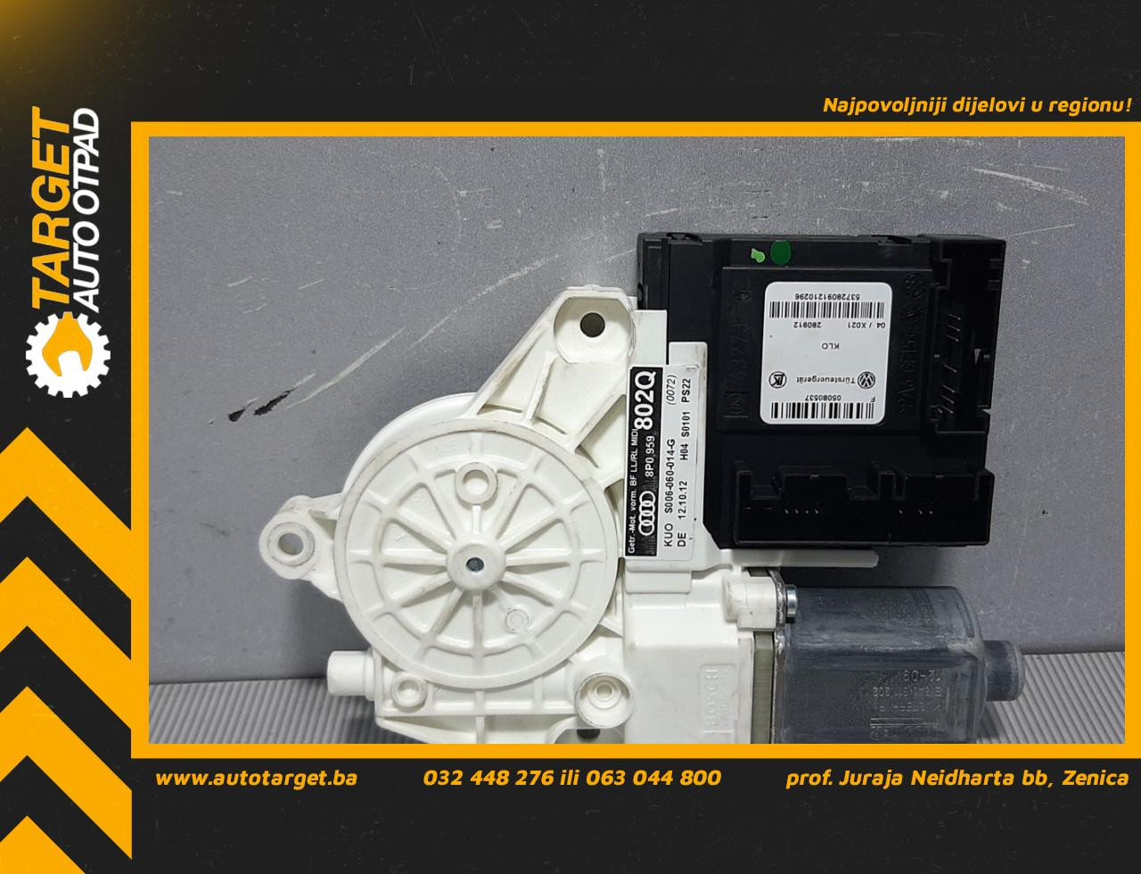 DIJELOVI MOTORIC PODIZACA STAKLA AUDI A3 > 08-12 8P0959802Q