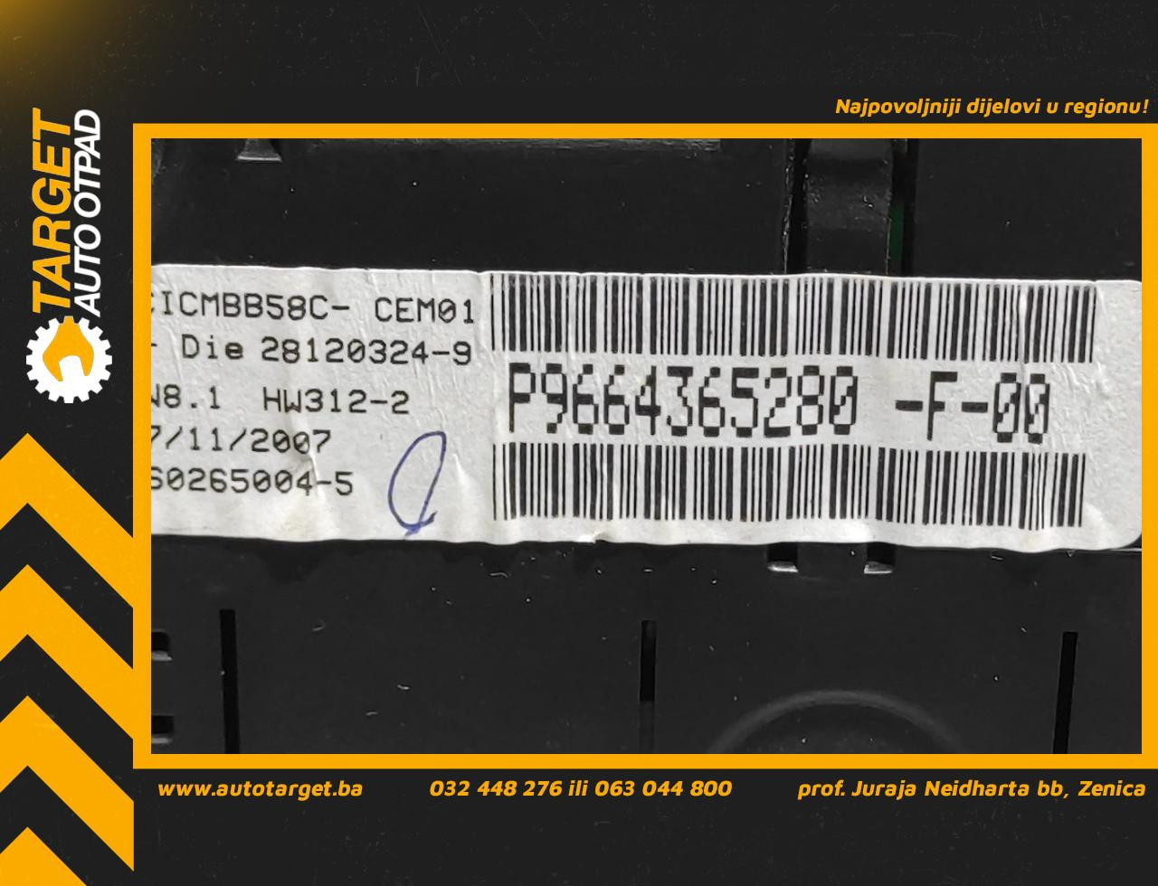 DIJELOVI CELER SAT CITROEN C4 PICASSO > 07-10 2.0 P9664365280