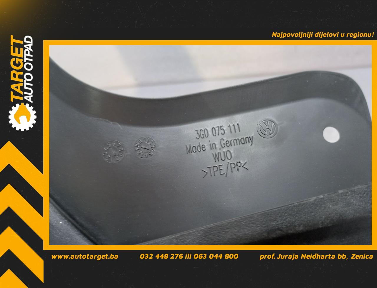 POKLOPAC NA BLATOBRANU VW PASSAT B8 > 14-19 3G0075111