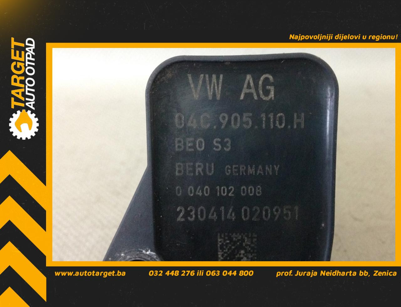 DIJELOVI BOMBINA AUDI A1 > 14-18 AD122051 04C905110H