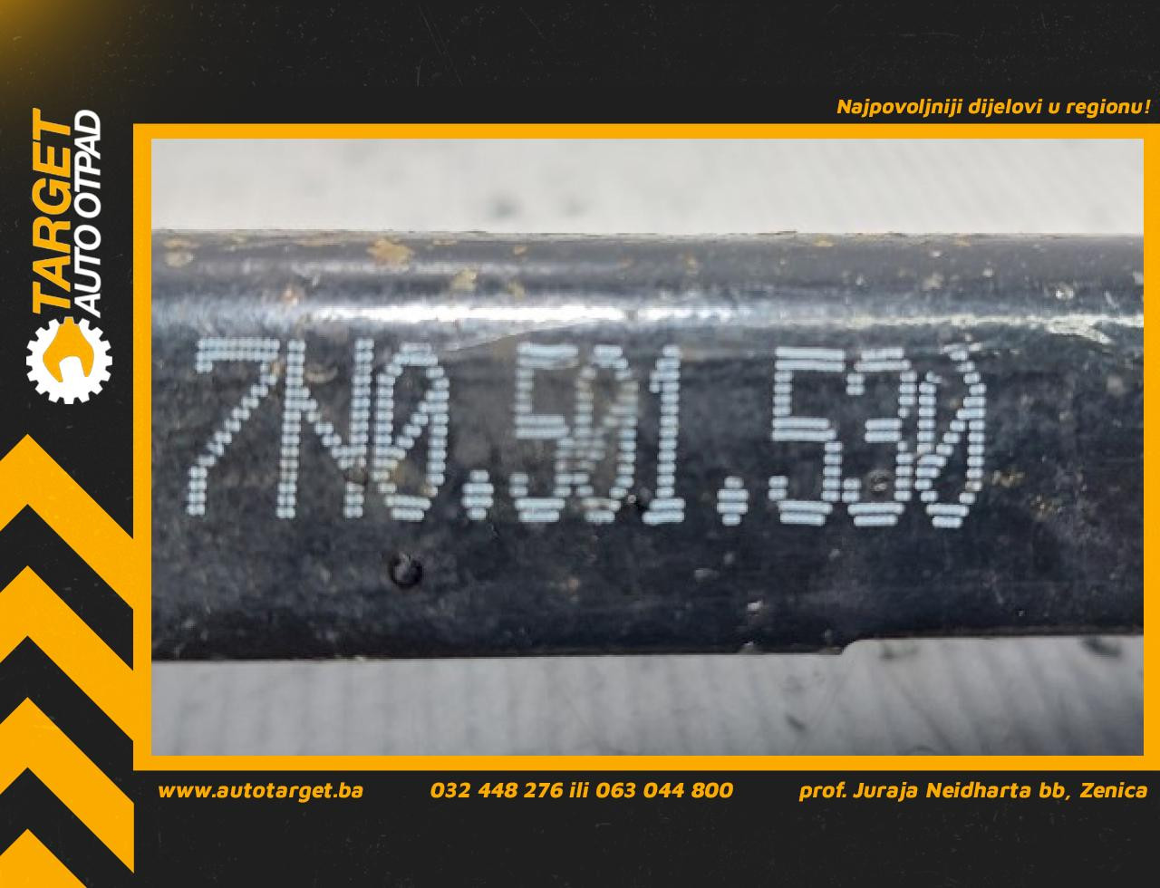 DIJELOVI RAME VW TIGUAN > 11-15 7N0501530