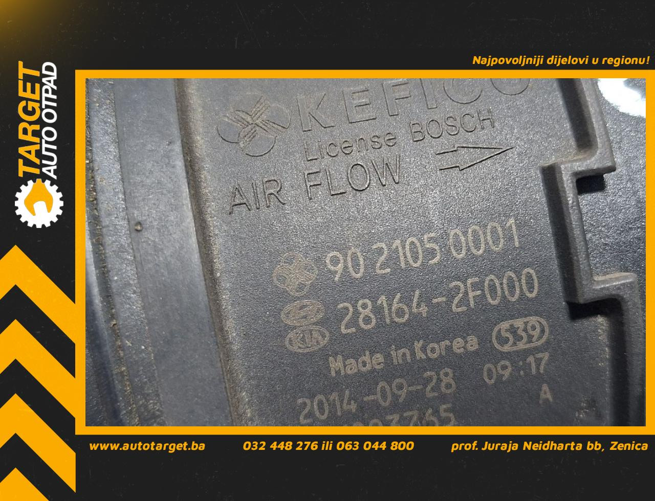 DIJELOVI PROTOK ZRAKA KIA SPORTAGE > 11-15 2.0 281642F000