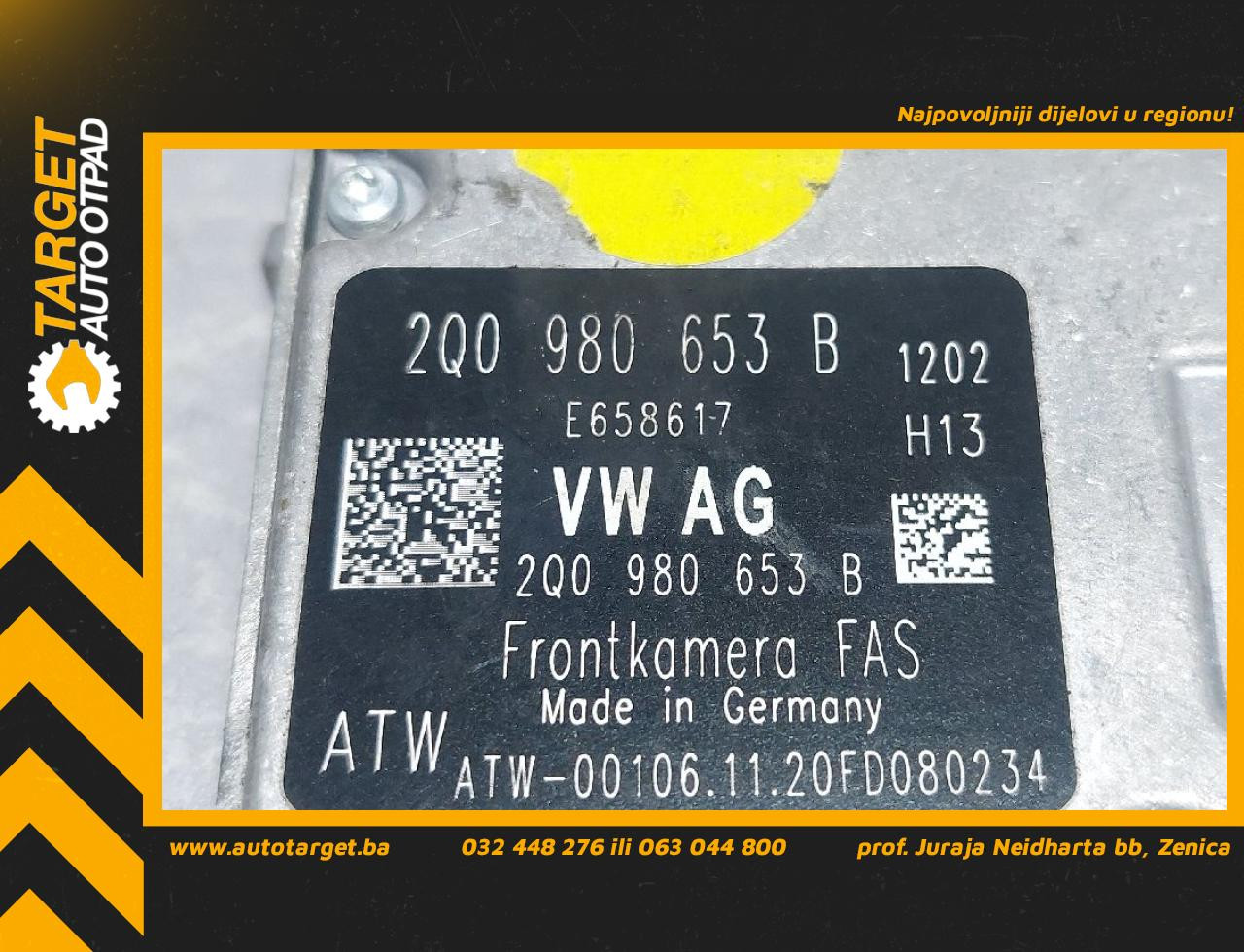 DIJELOVI KAMERA AUDI Q3 > 18- 2Q0980653B