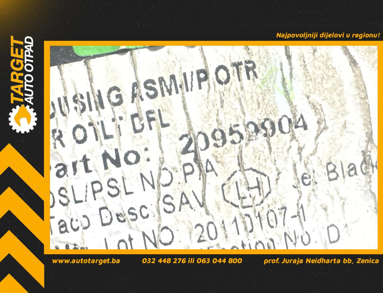DIJELOVI RESETKA VENTILACIJE OPEL INSIGNIA > 09-13 2.0 20959904