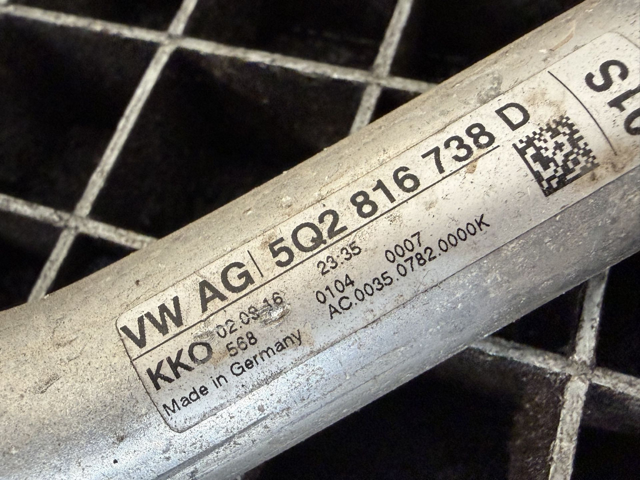 DIJELOVI CRIJEVO KLIME AUDI A3 (8VF/8VK) > 16-20 1.6 5Q2816738D