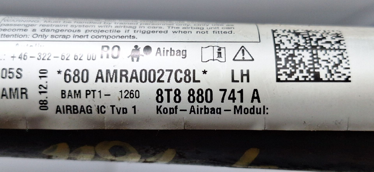 KROVNI AIRBAG AUDI A5 (8T) SPORTBACK > 07-11 8T8880741A