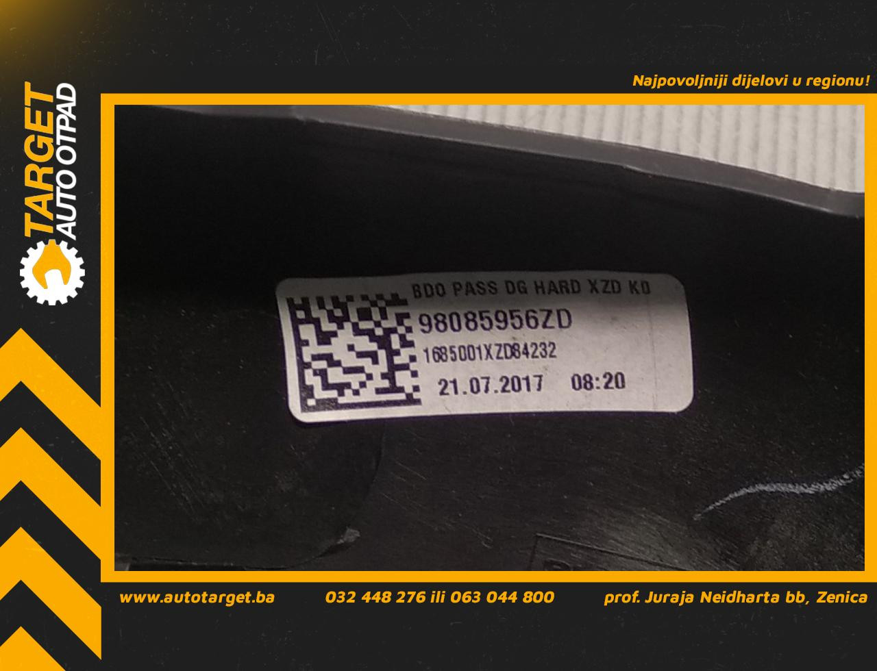 RESETKA VENTILACIJE PEUGEOT EXPERT > 07-16 98085956ZD