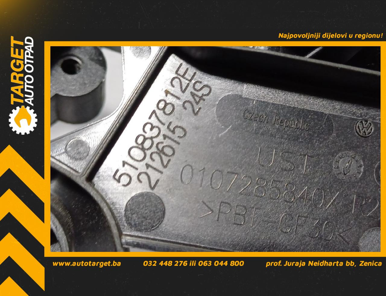DIJELOVI RUCKA VRATA VW PASSAT B8 > 14-19 510837812E