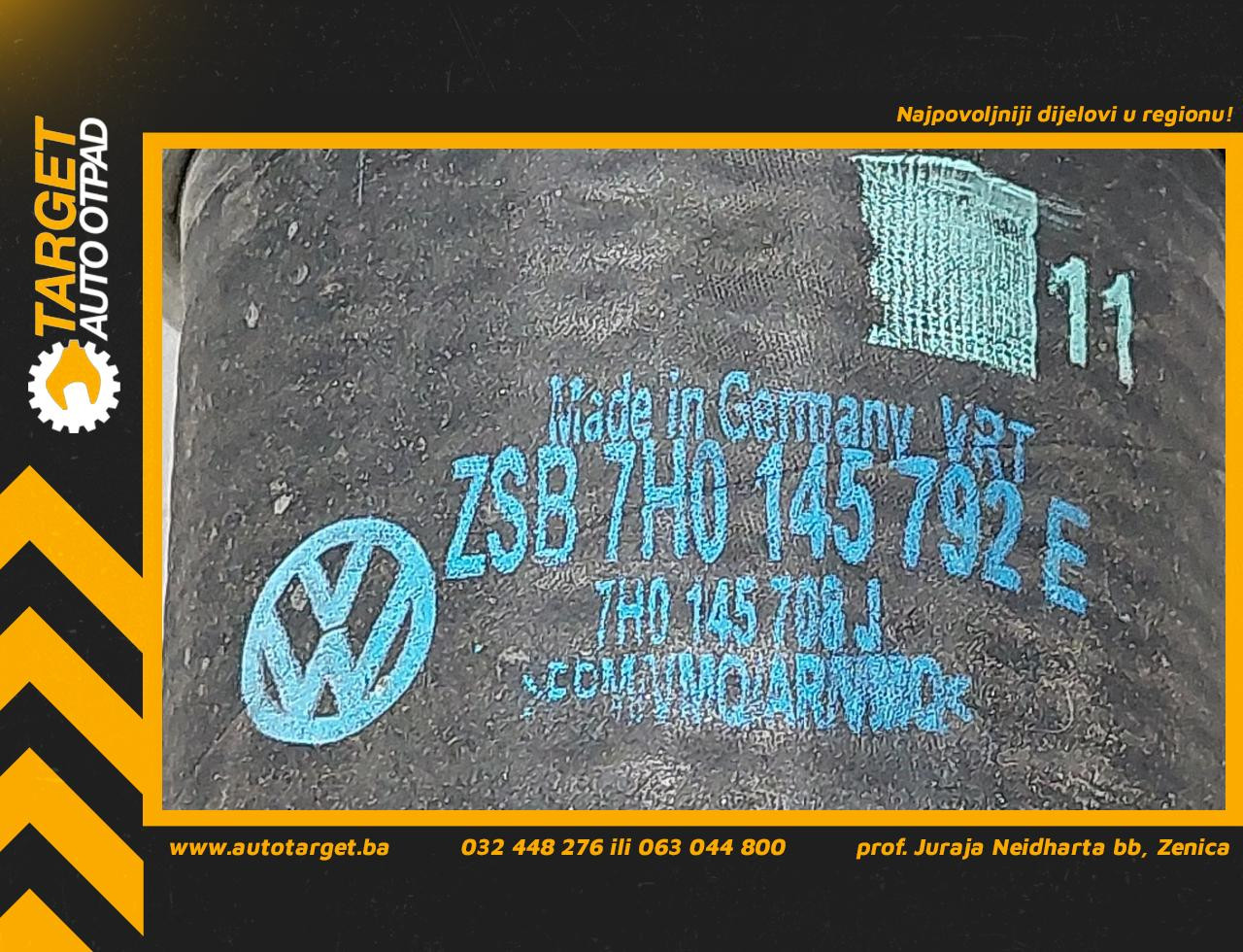 DIJELOVI CRIJEVO INTERKULERA VW T5 > 03-09 7H0145792E