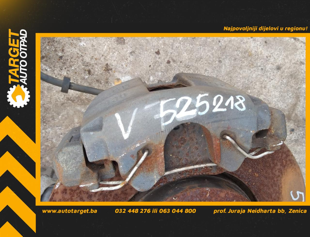 DIJELOVI KOCIONA KLJESTA VOLVO S70/V70 > 00-04