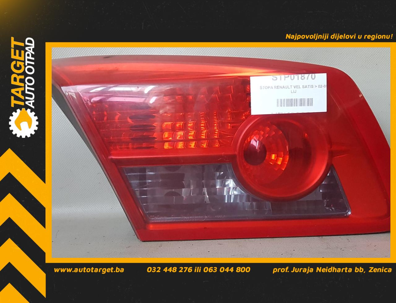 STOP SVJETLO RENAULT VEL SATIS > 02-09 8200014362