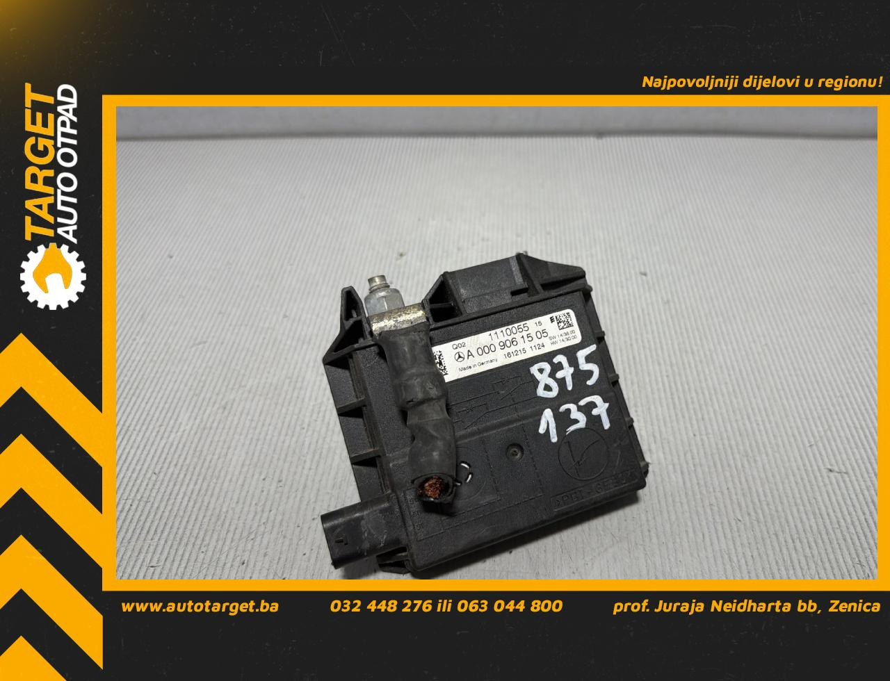 DIJELOVI KLEMA MERCEDES GLC (X253) > 16-22 2.2 A0009061505