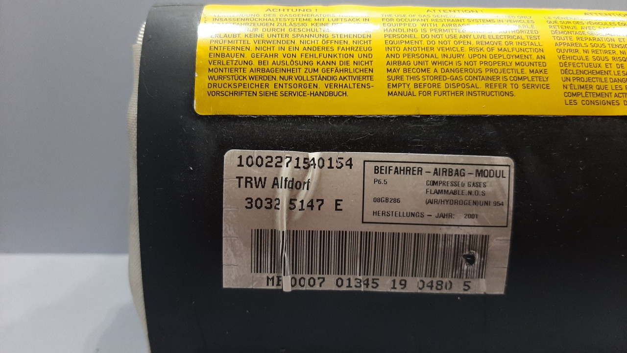 AIRBAG SUVOZACA MERCEDES E KLASA (W210) > 99-02 3032514