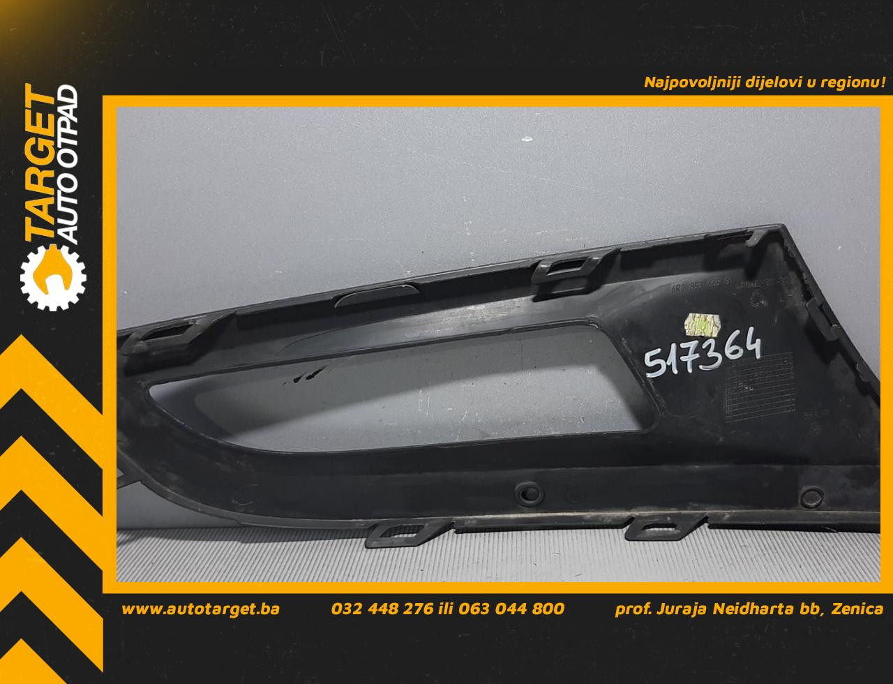 DIJELOVI PLASTIKA BRANIKA VW POLO > 09-14 6R0853665D
