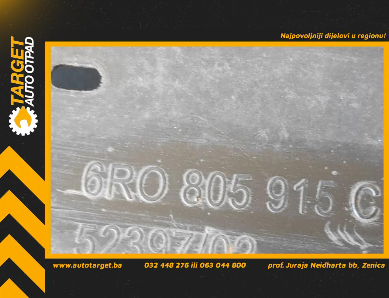 DIJELOVI SPOJLER VW POLO > 09-14 6R0805915C