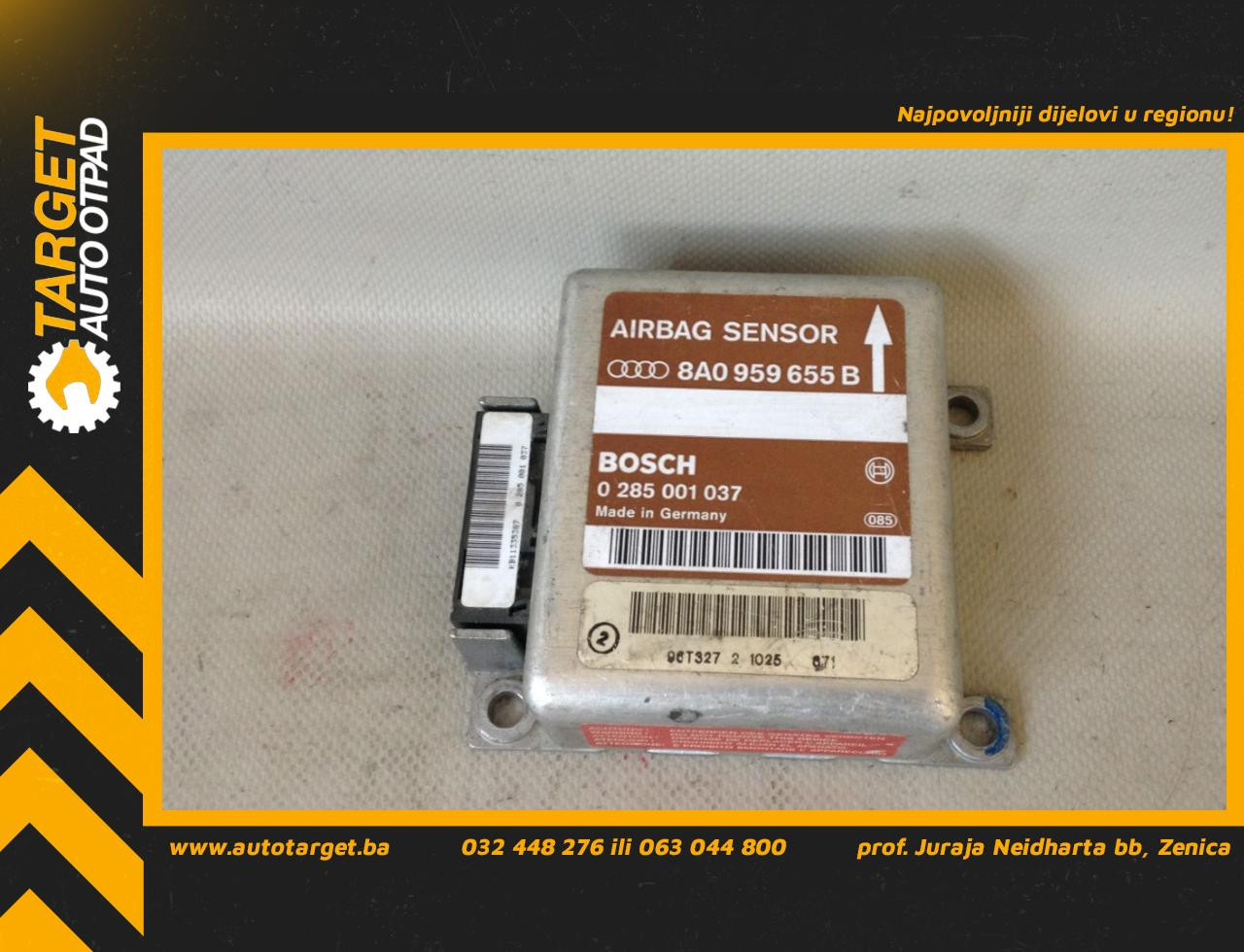 ELEKTRONIKA AIRBAGA AUDI A4 (B6) > 00-04 8A0959655B 0285001037