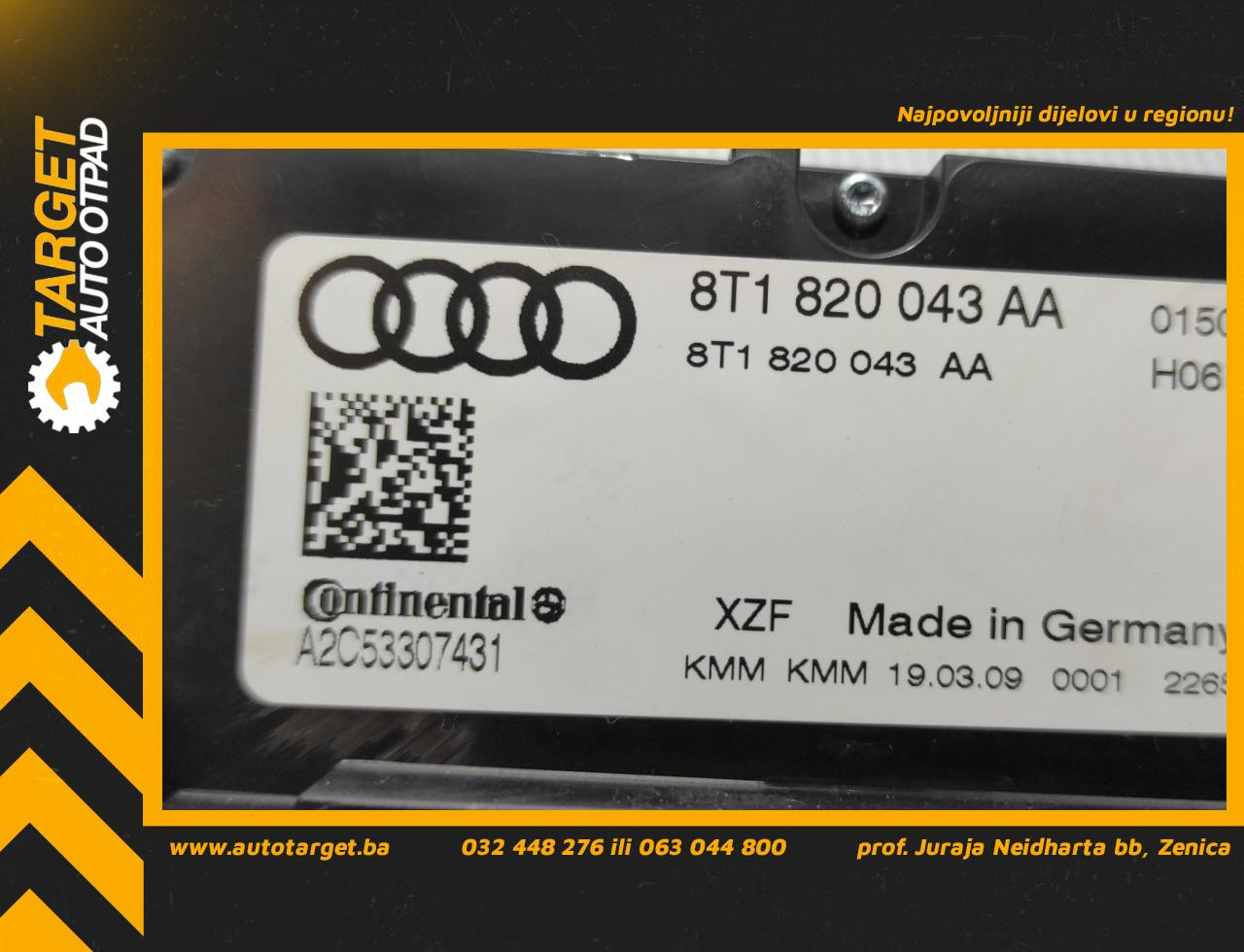 DIJELOVI PREKIDACI KLIME AUDI A4 (B8) > 07-11 8T1820043AA