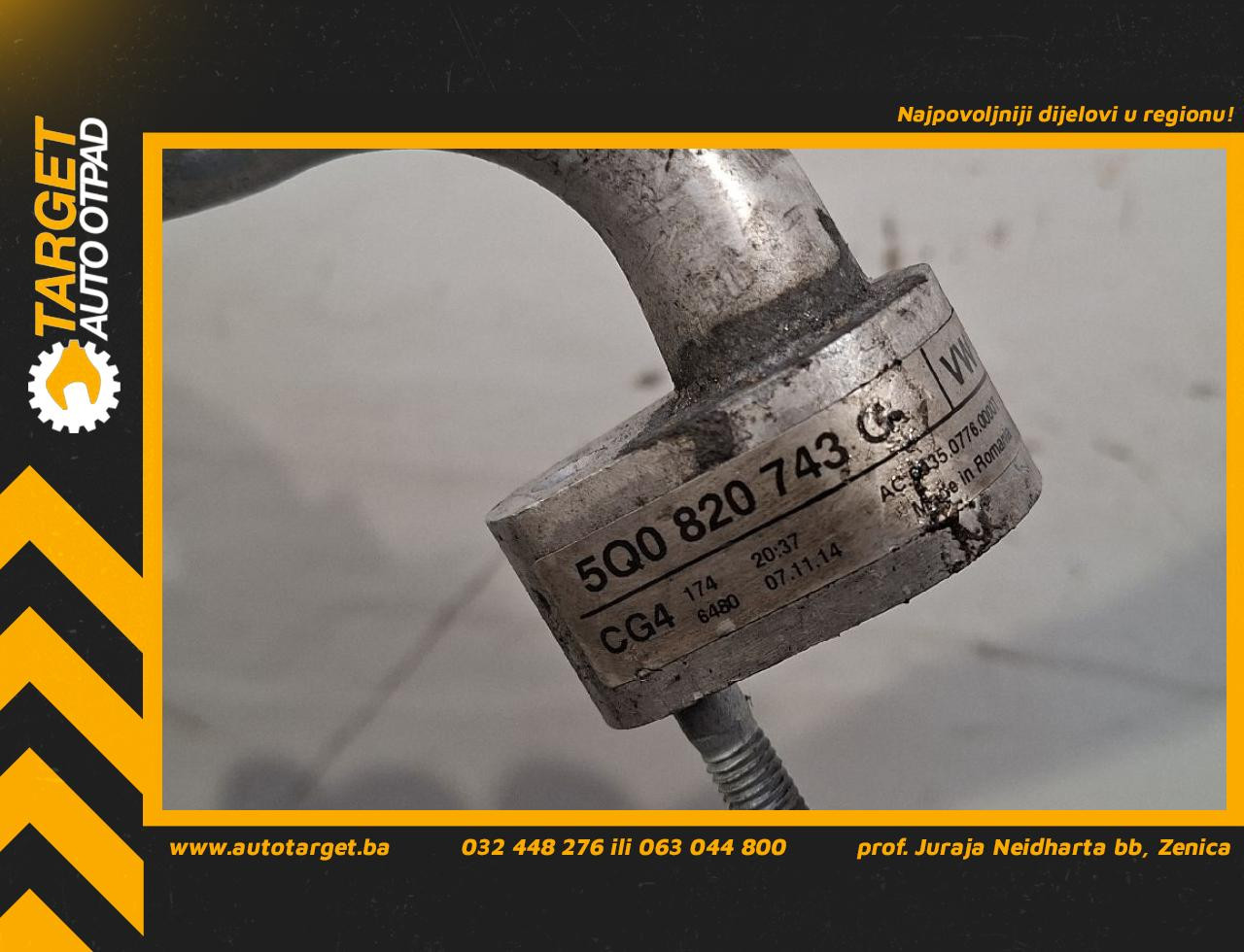 DIJELOVI CRIJEVO KLIME AUDI A3 (8V1/8VA) > 12-16 2.0 5Q0820743G