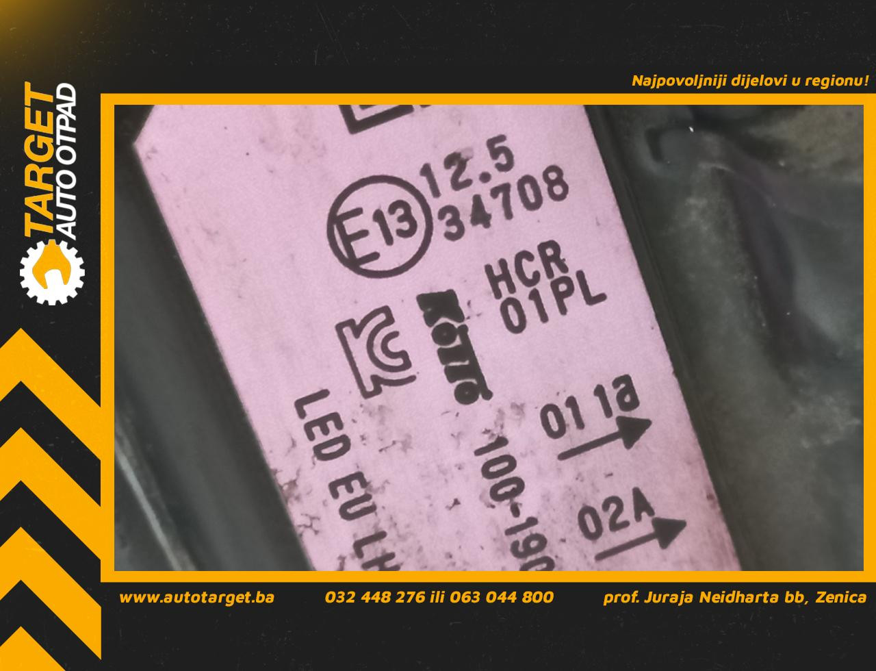 DIJELOVI FAR OSTECEN NISSAN QASHQAI > 17-21 1.2 E1334708