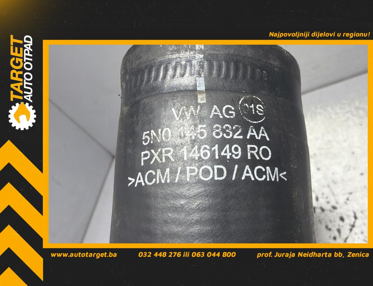 DIJELOVI CRIJEVO INTERKULERA VW SHARAN > 10- 2.0 5N0145832AA