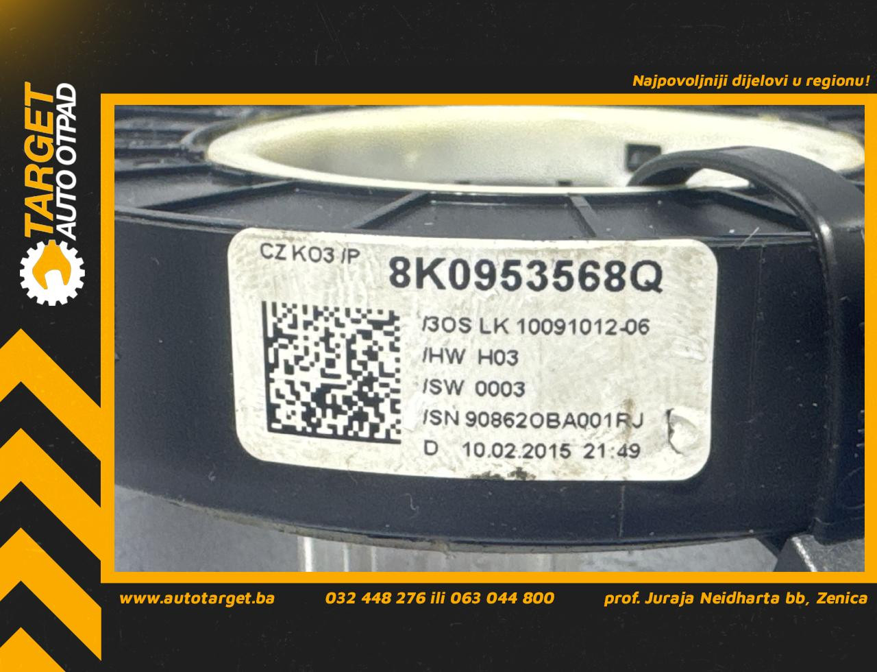 DIJELOVI SPULA VOLANA AUDI A4 (B8) > 12-15 2.0 8K0953568Q