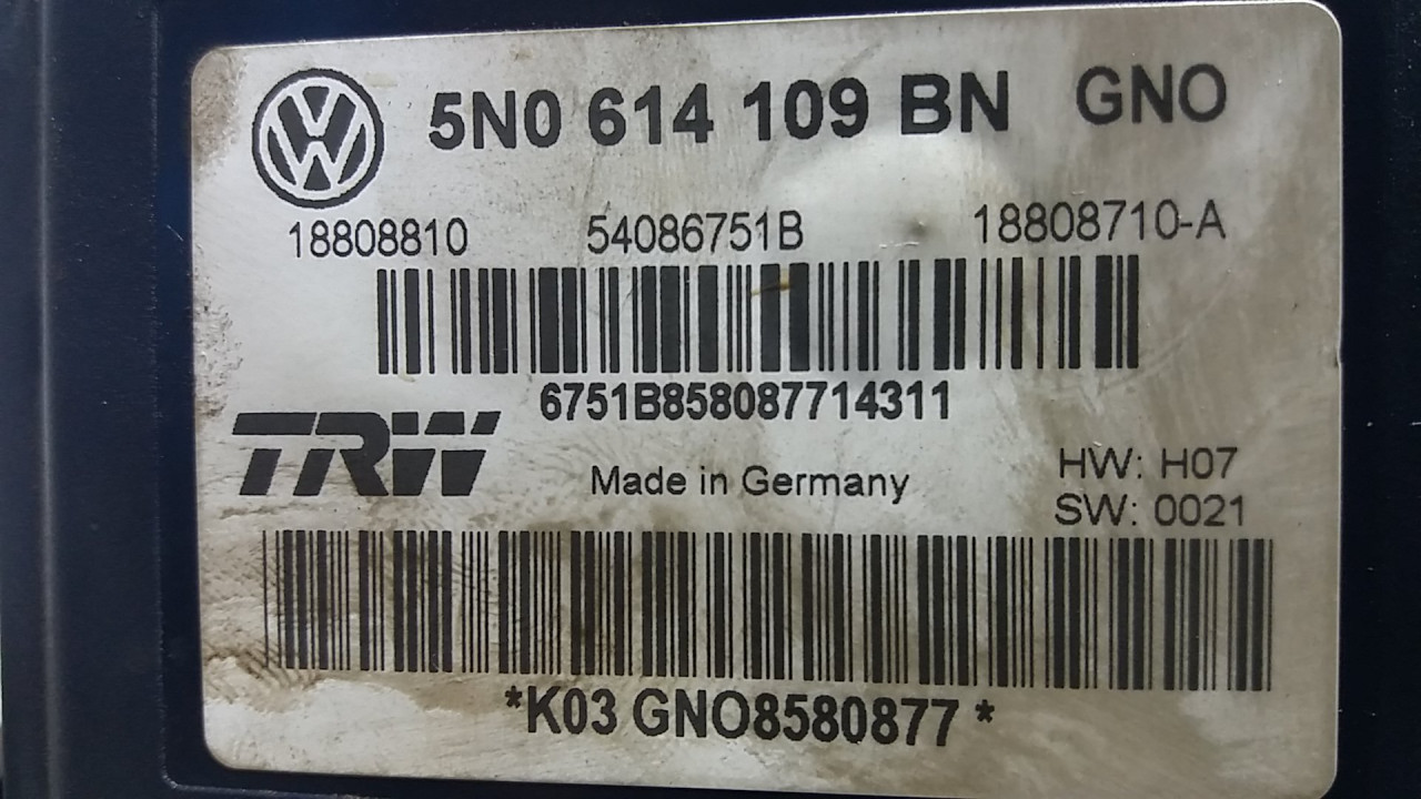 ABS ELEKTRONIKA VW TIGUAN > 11-15 5N0614109BN