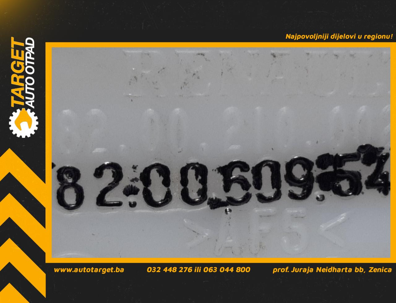 DIJELOVI BOCA VODE BRISACA DACIA SANDERO > 08-12 1.5 8200609549