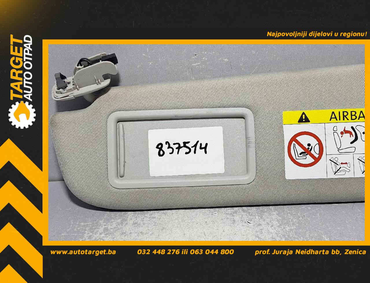 DIJELOVI SUNCOBRAN AUDI A6 4G > 14-18 3.0 4G0857551