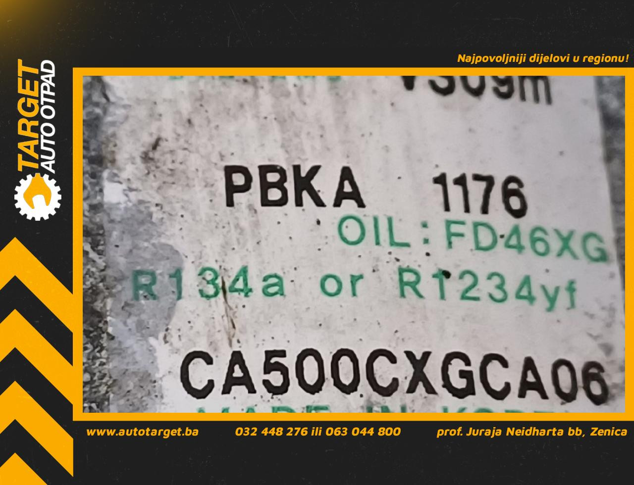 KOMPRESOR KLIME KIA PICANTO > 17-20 CA500CXGCA06