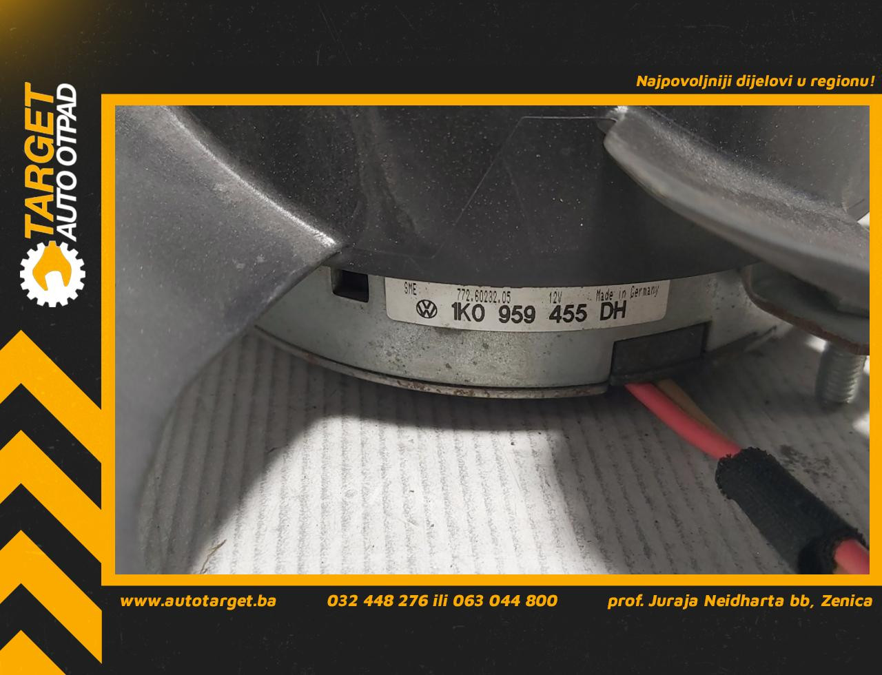 DIJELOVI VENTILATOR VW GOLF 5 > 03-08 1K0959455DH