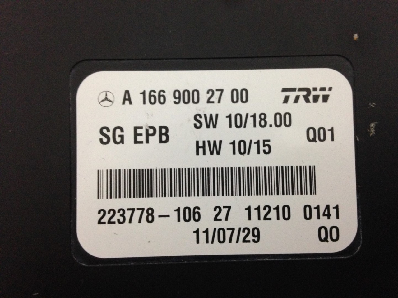 ELEKTRONIKA MODUL MERCEDES ML (W166) > 11-15 A166900270