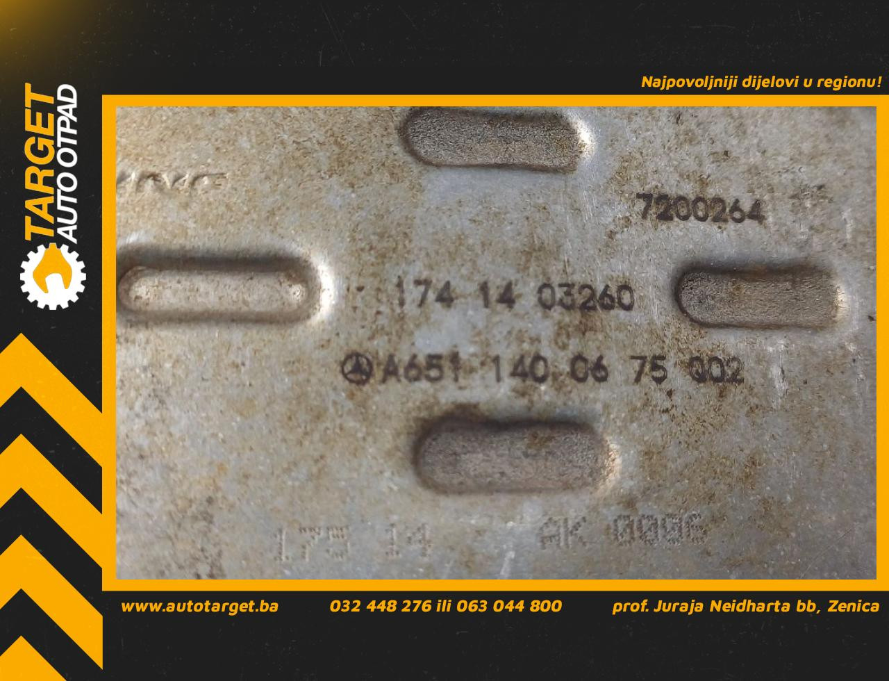 HLADNJAK EGR VENTILA MERCEDES C KLASA (W205/S205) > 14-